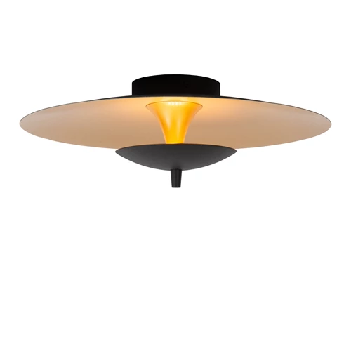 Lucide VULCAN - Plafonnier - Ø 35 cm - LED Dim. - 1x9W 3000K - Noir - détail 1